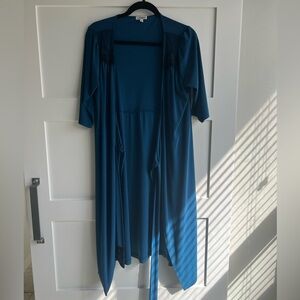 Kiyonna wrap dress, size 0, 2 small snags as seen in photo